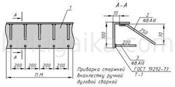 Мн 548 закладная деталь чертеж
