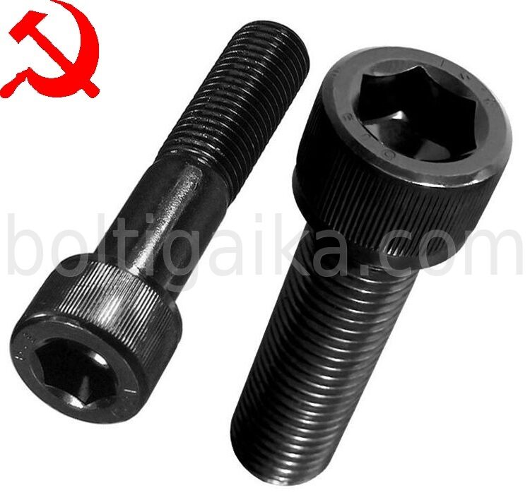 Винт c внутренним шестигранником черный м6х25 ГОСТ 11738 DIN 912 кл. пр 8.8 5 кг.